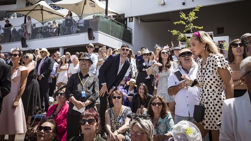 Punters enjoy the perfect weather at the 2019 Melbourne Cup, Flemington.