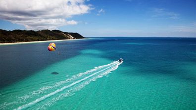 Tangalooma parasailing