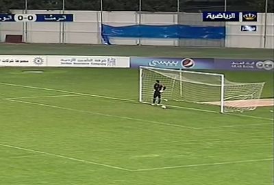 The opposition goalkeeper could do nothing but stand in disbelief at what had just transpired.<br/><br/>In a solid contender for goal of the year, striker Motaz Salhani scored with a brilliant overhead backheel kick from more than 30m out.<br/><br/>The goal sealed victory for Al-Wehdat against Al Ramtha in the Jordan pro league.<br/><br/>Click through to see more stunning long-range goals.