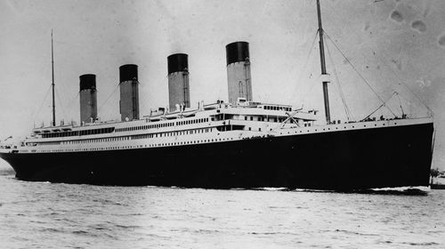 L'inquietante nave da crociera bianca RMS Titanic.  (GT)