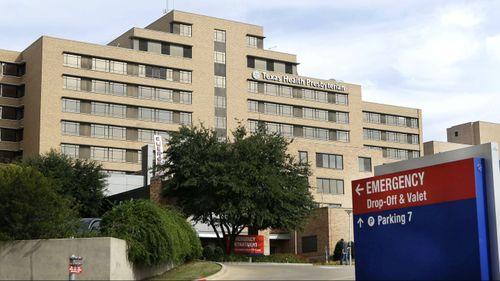 Texas Health Presbyterian Hospital Dallas, where US Ebola patient Thomas Duncan was being treated. (AAP)