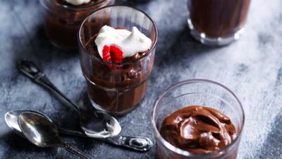 Recipe: <a href="http://kitchen.nine.com.au/2017/08/08/11/26/healthy-chocolate-mousse-in-ten-minutes" target="_top" draggable="false">Healthy ten minute chocolate mousse</a>