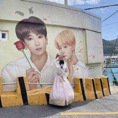 BTS mural in Busan, South Korea