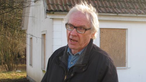 Swedish artist Lars Vilks speaks during an interview in 2015