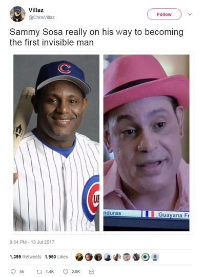 Sammy Sosa dismisses criticism of lighter skin tone, says it does