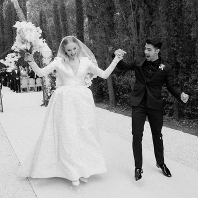 Joe Jonas and Sophie Turner share their wedding photos.
