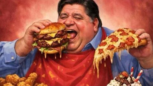 Donald Trump ha pubblicato questa immagine generata dall'intelligenza artificiale di JB Pritzker.