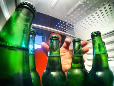 Beer in fridge