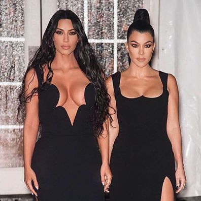 Kim Kardashian and Kourtney Kardashian