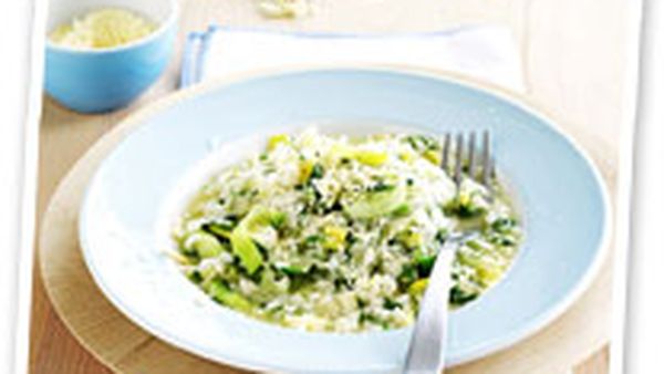 Spring leek and parsley risotto