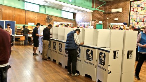 SYDNEY, AUSTRALIA - SEPTEMBER 9: Local Council Election day.Voting at West Ryde Public School.Taken at West Ryde Public School  on September 9, 2017 in Sydney, Australia.  (Photo by Ben Rushton/Fairfax Media)