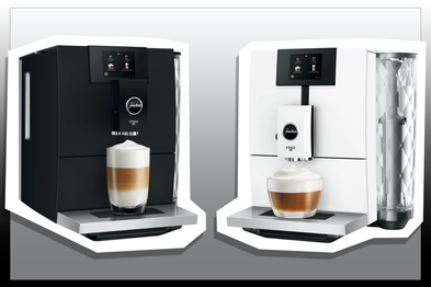 9PR: JURA ENA 8 Automatic Coffee Machine, Black and White