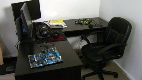 The 26-year-old spends eight hours a day at his computer playing video games.