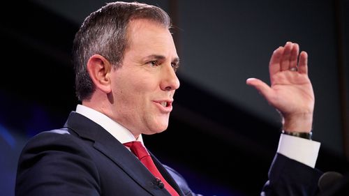 Australian Treasurer Jim Chalmers during an address at the National Press Club