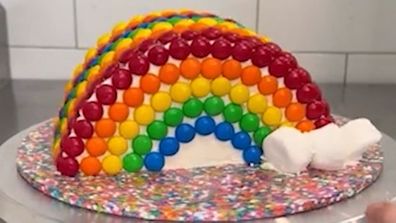 Tigga Mac's Woolworths rainbow cake hack is easy and fun.