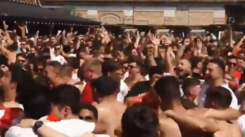 It's been a long time between drinks for England football fans. Picture: 9NEWS