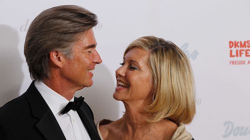 Olivia Newton-John and John Easterling in 2010.