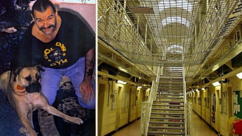 A photo of Charles Bronson from the 1990s and Wakefield prison, in the UK where he is being held. (Photos: AP/PA).