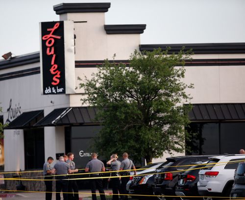 A gunman opened fire inside an Oklahoma City restaurant during the dinner rush. Picture: AP