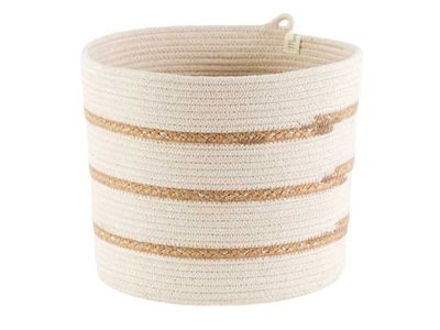 Cylinder Cotton and Jute Rope Basket