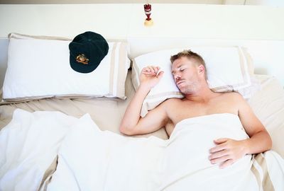 <b>Move over Candice Falzon, David Warner has a new love in his life.</b><br/><br/>The Aussie batsman has posed for a series of intimate photographs in bed with his baggy green and the prized Ashes urn that he helped claim with a 5-0 thumping of England.<br/><br/>The images were released ahead of an official reception for Australia at Sydney Opera House, where they are expected to be greeted by tens of thousands of fans. (Getty Images)