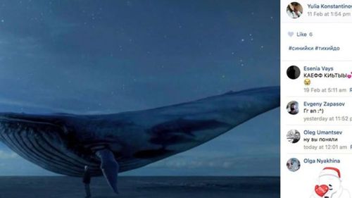 The Blue Whale phenomenon was linked to at least 130 teenage deaths in Russia in 2017. (Image: Supplied)