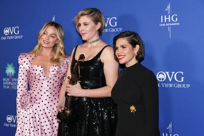 America Ferrera, Margot Robbie, and Greta Gerwig