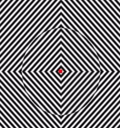 Red dot optical illusion