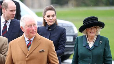 Charles and Camilla joined by the Duke and Duchess of Cambridge at the Defence Medical Rehabilitation Centre, Stanford Hall on February 11, 2020 in Loughborough, United Kingdom. 