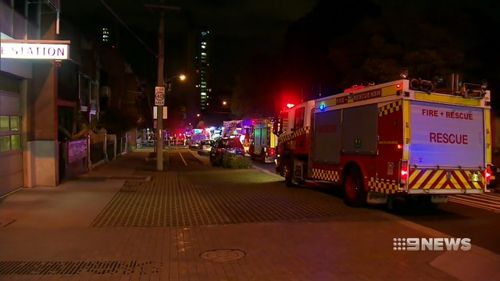 Emergency services were called to an apartment block on George Street Redfern this morning.