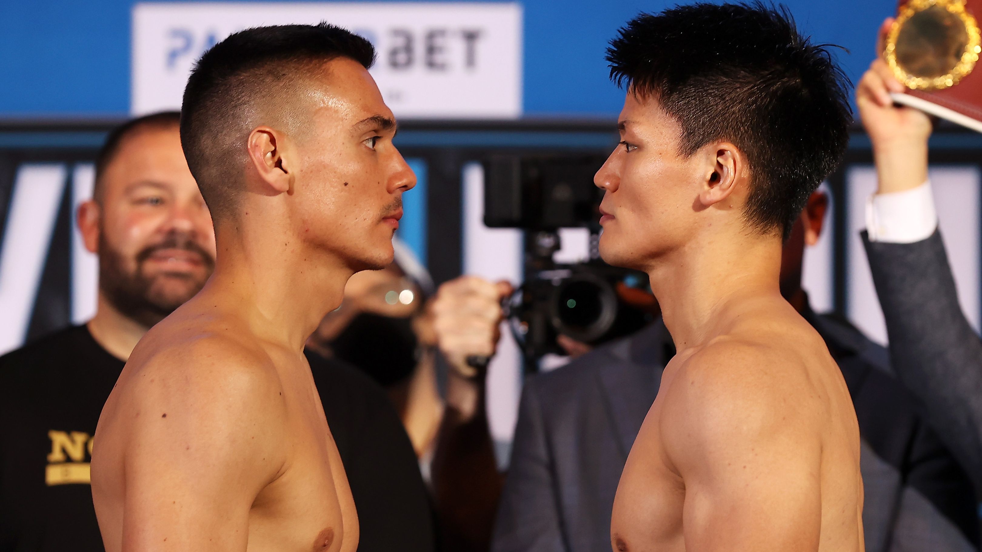 Tszyu 'coming for his head' after tense weigh-in