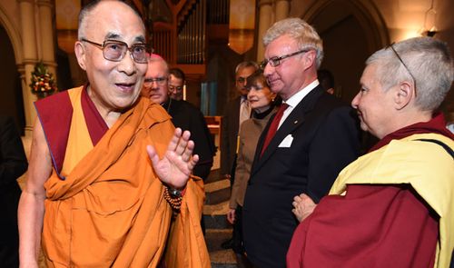 The Dalai Lama visited Brisbane in June 2015. (Photo: AP).