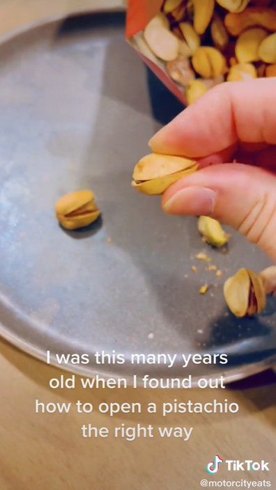 TikToker reveals amazing pistachio opening hack