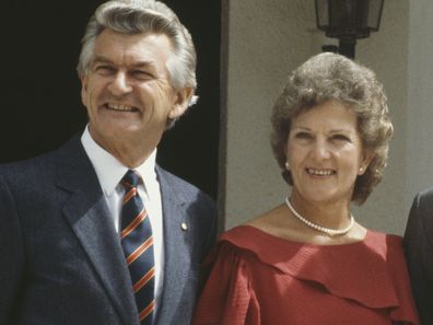 Bob Hawke and Hazel Hawke pictured with Prince Charles and Princess Diana in 1983.