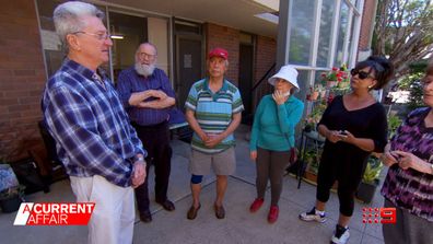Pensioners face uncertain futures over building redevelopment.