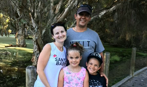 Perth woman Cynara Stalenhoef knew she needed to shed more than half her body weight after husband was diagnosed with a rare genetic condition that has rapidly deteriorated his kidney function. 