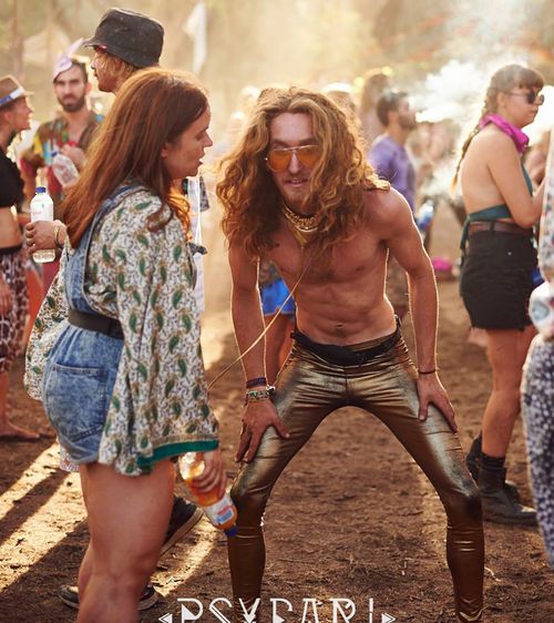 Partygoers at Blue Mountains festival "Psyfari".