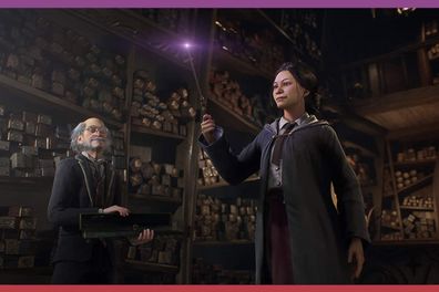 9PR: In-game image from Hogwarts Legacy of student picking their wand.