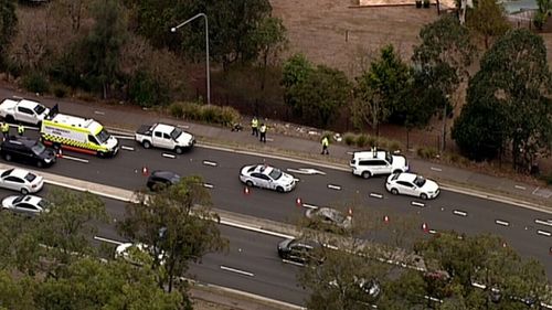 The girl suffered head injuries after being hit by a ute. (9NEWS)