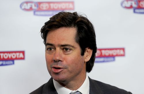 A war of  words has erupted between AFL CEO Gillon McLachlan and the Port Adelaide Football Club over an incident involving rising star Sam Powell-Pepper. Picture: AAP.