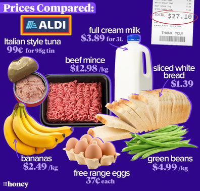 Aldi essential items cost comparison