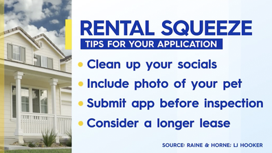 Zahos shared her tips for applying for rentals amid the squeeze.