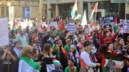 Sydney rally slams Australian government 'silence' on Gaza