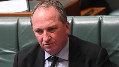 Oliver criticised Mr Joyce for opposing same-sex marriage in Australia's vote on the matter last year while also having an affair with Ms Campion (Supplied).