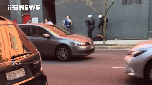 Burdett was arrested after he was spotted by a police officer on a motorcycle. (9NEWS)