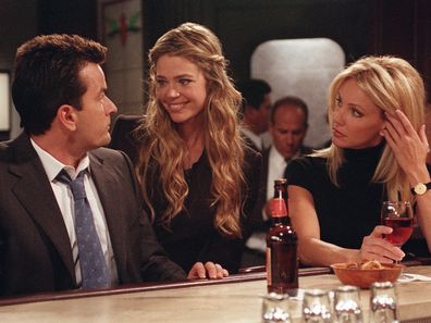 Denise Richards in a scene from her guest appearance on Spin City starring Charlie Sheen and Heather Locklear, which aired in 2001.