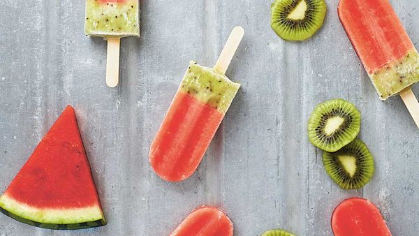 Lickalix watermelon and kiwi ice blocks