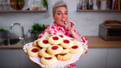 Jane de Graaff's easiest ever jam drop 'thumb print' cookies