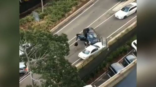 Three people have been charged following a dramatic police pursuit in Melbourne's CBD yesterday. Picture: Supplied.