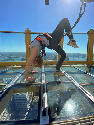 Pilates on the Sydney Tower Eye